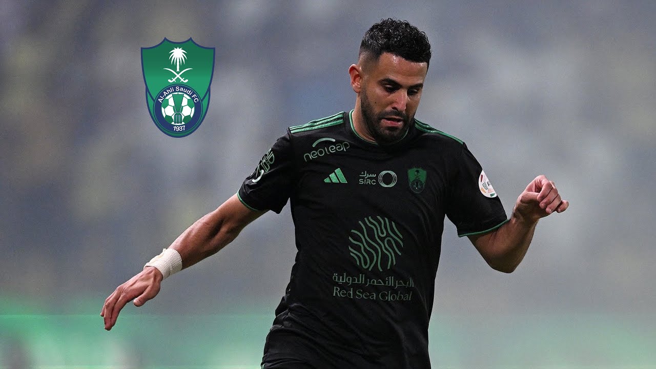 اللاعب الجزائري رياض محرز في كلاسيكو الاهلي والنصر 💚⚽️🅰️ ‏Riyad Mahrez