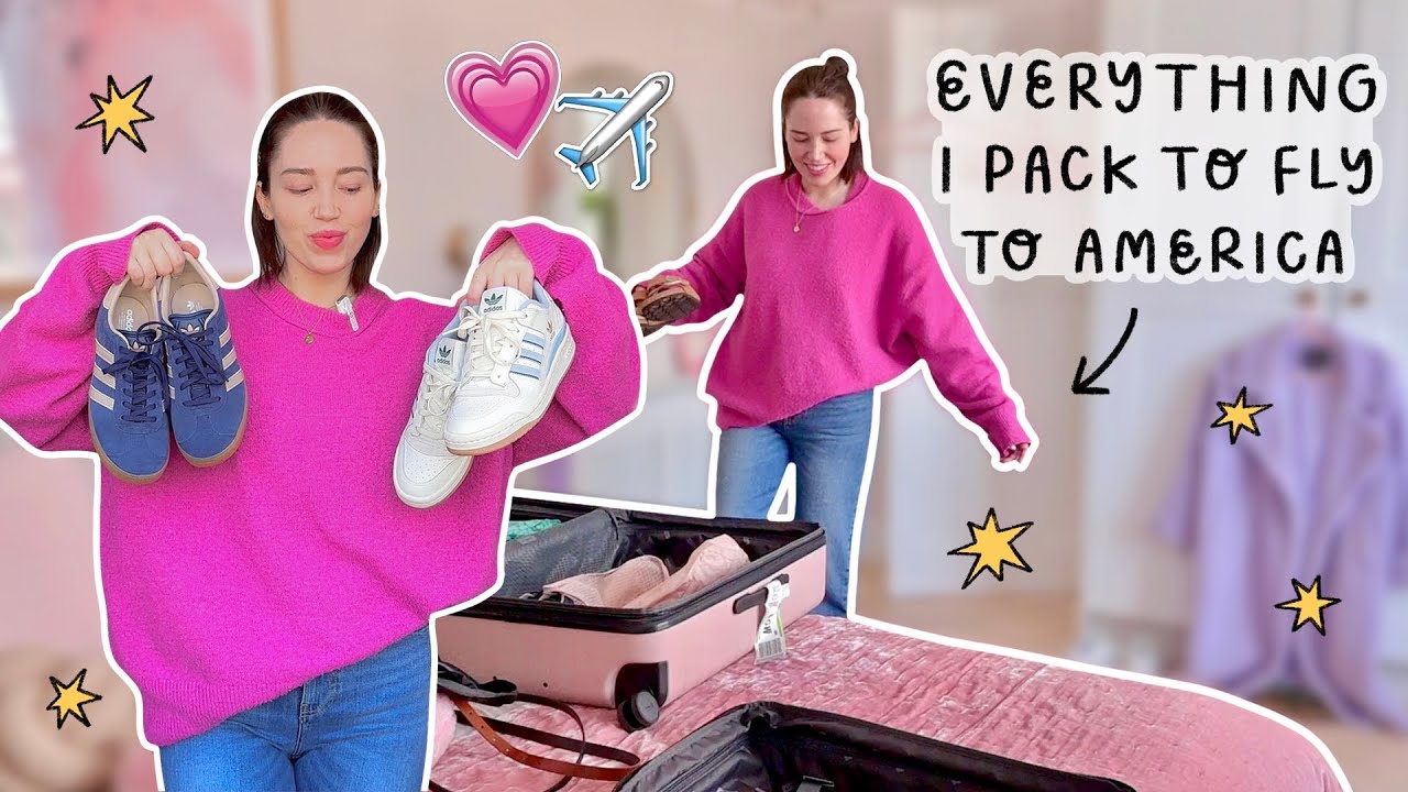Everything I Pack For Long Haul Travel To America 🇺🇸 + What's In My Carry On Bag?