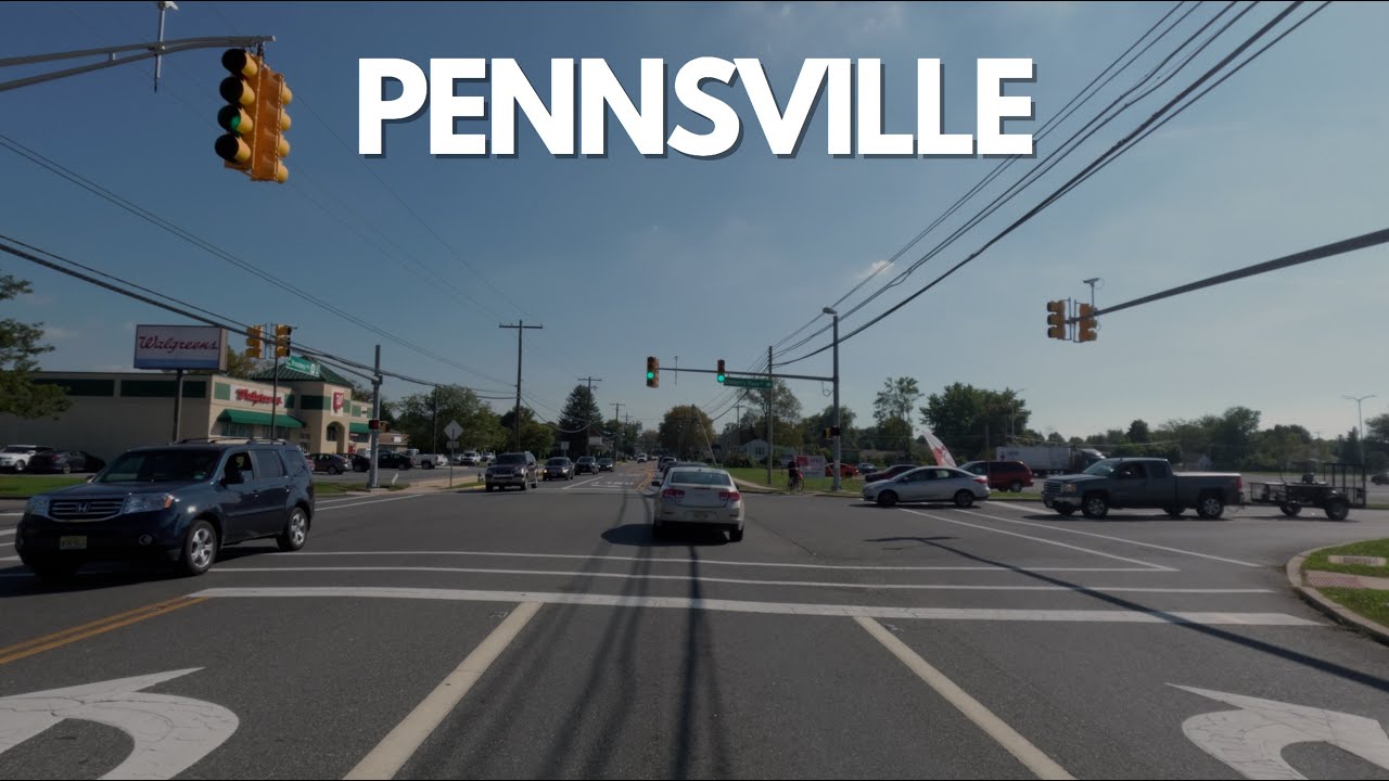Driving Across Pennsville, New Jersey | 4K Drive