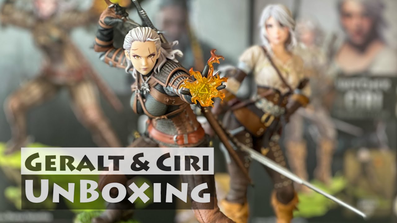 1/7 Geralt Ciri UnBoXing Kotobukiya Figures, Bishoujo Witcher, WyGryFf Unboxing, CD Project Red