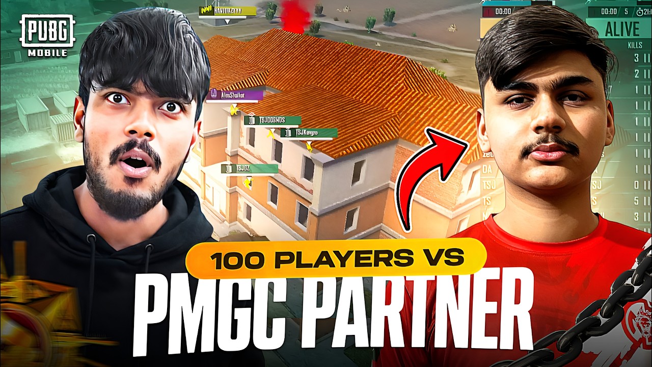 100 Players In Yasnaya Vs PMGC Partner TABBY DON 🔥 | PUBG MOBILE |