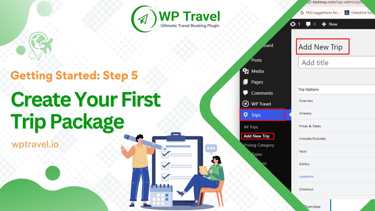 Step 5: Create Your First Trip Package Using WP Travel | Creating Your Travel Website