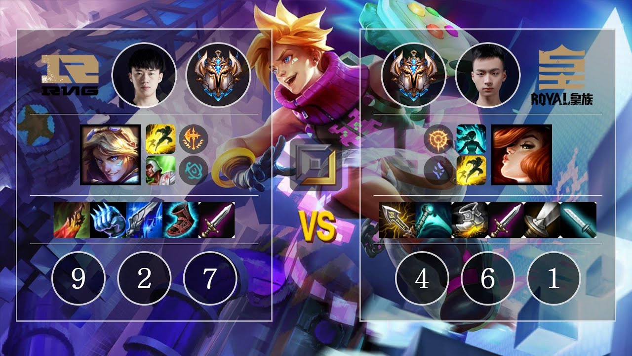 RNG Xiaohu Ezreal vs RNG Able Miss Fortune Bot - KR Challenger Patch 10.10