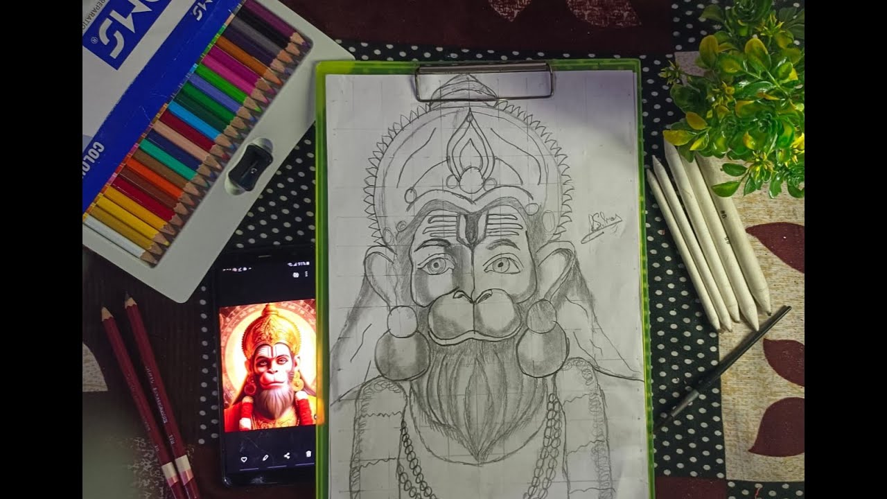 Hanuman Ji Drawing #shorts​ #art​ #drawing​ #hanuman​ #hanumanji​ #hanumanchalisa​