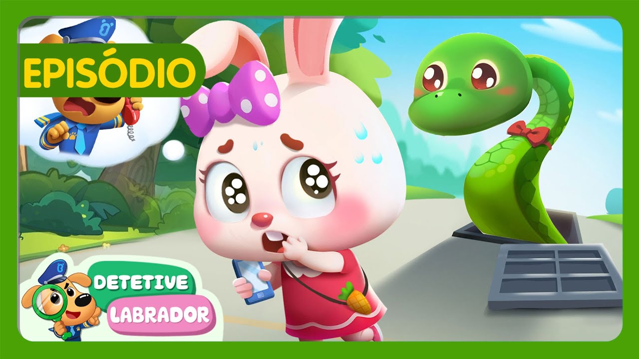 Quem está me Seguindo? 🐰😨 Cuidado com os Estranhos 🐾 Desenho Animado 🔍 Detetive Labrador