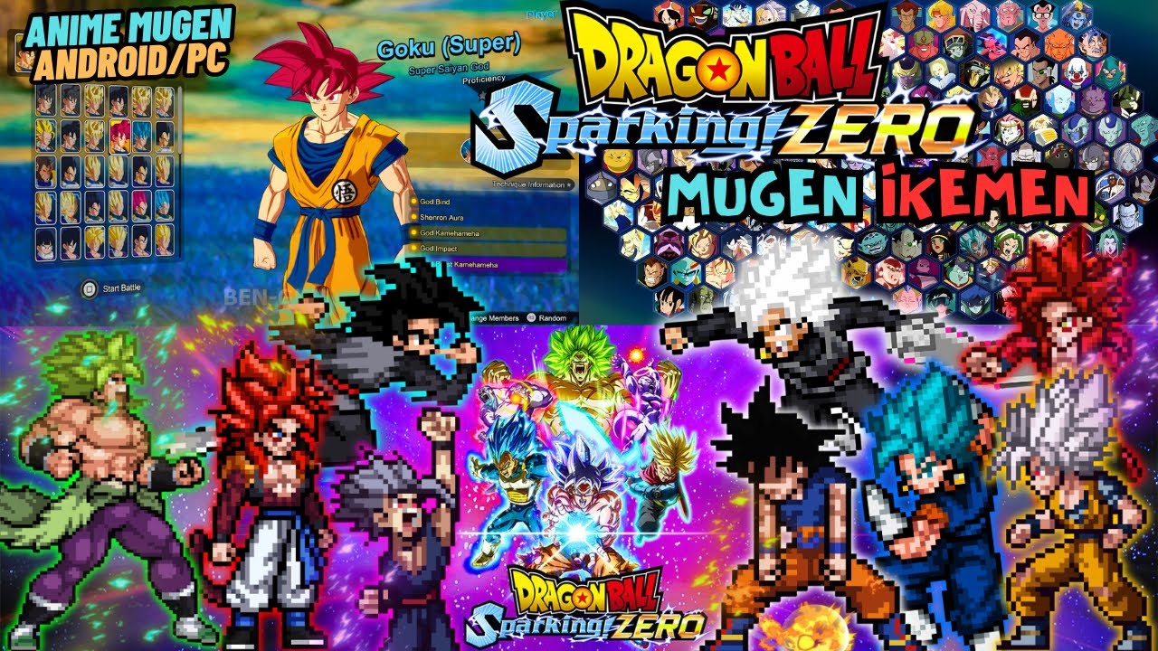 NEW! Dragon Ball Sparking Zero Mugen Ikemen GO (Android/Pc) - Watch Mode Full Roster & Characters🔥💯