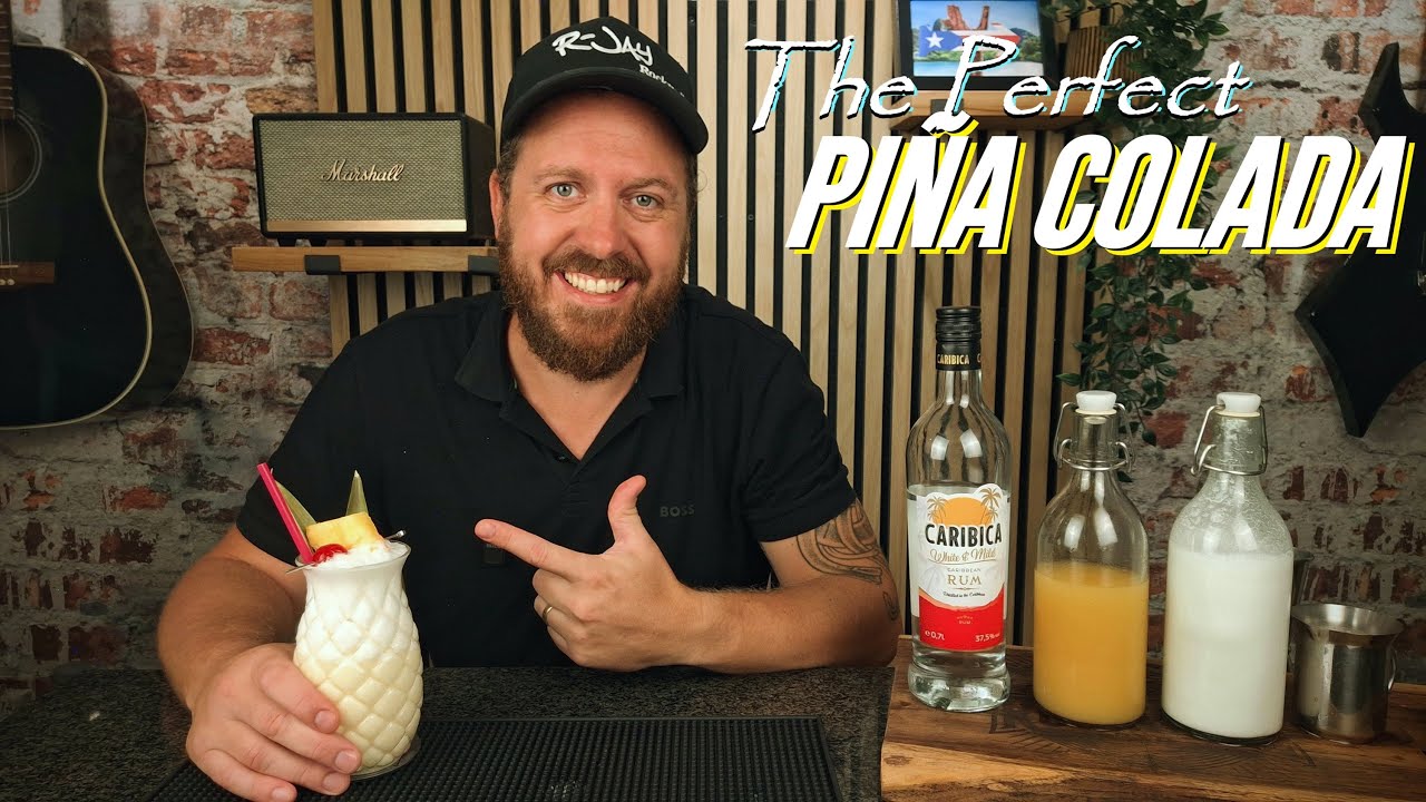 Piña Colada Cocktail 🍍🥥 | Classic Tropical Recipe | The Rockwell Bar