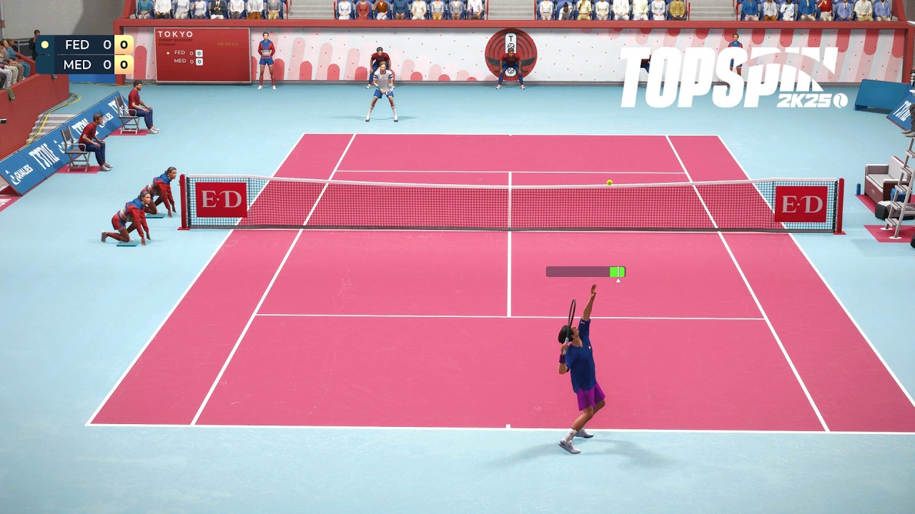 Top Spin 2K25 - Roger Federer Vs Daniil Medvedev I Tokyo Open I Legend AI (PS5)