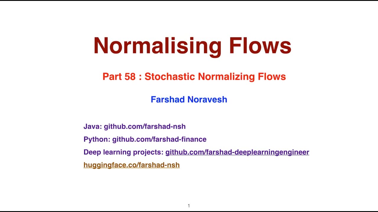 Part 58-Stochastic Normalizing Flows
