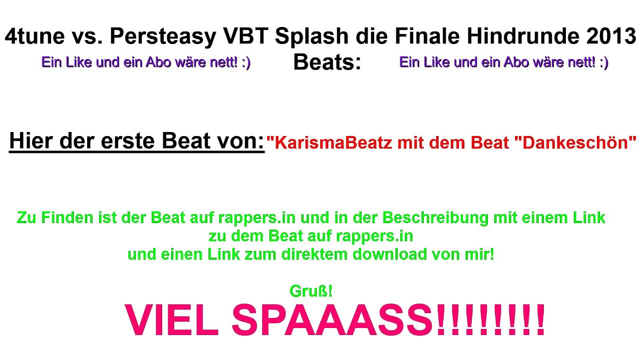 4tune vs. Persteasy VBT Splash! 2013 Beat 3 + Download [HD]