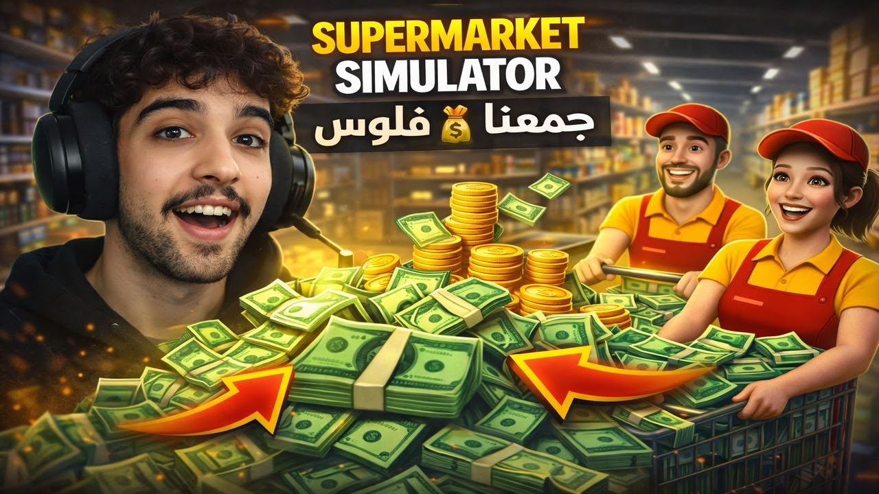 جمعنا فلوس في لعبة محاكي السوبر ماركت #11