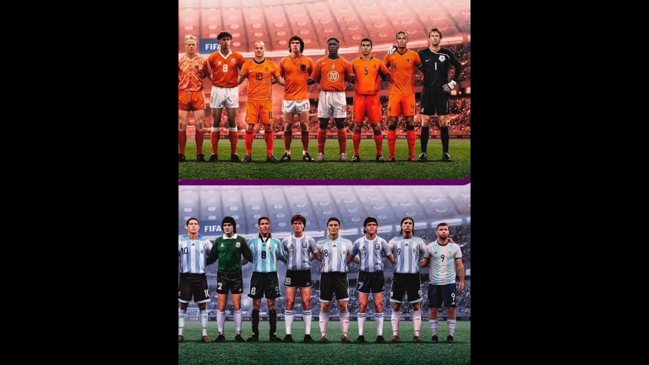 Argentina old player's Vs Netherlands old player's 🥳🤩 #short#argentina#netherlands#messi#fifa#qatar