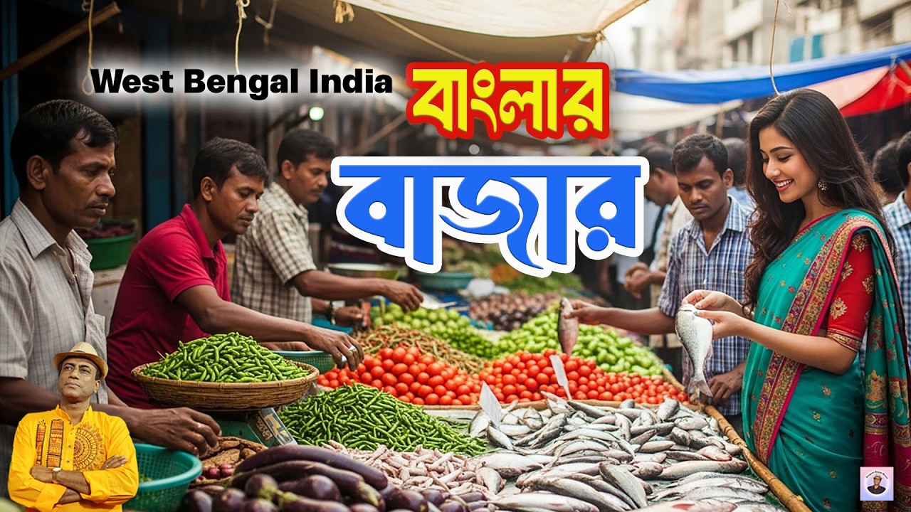 West Bengal Fish Vagetable Market | Jilebi Sweet Making | Nahata 24 Parganas