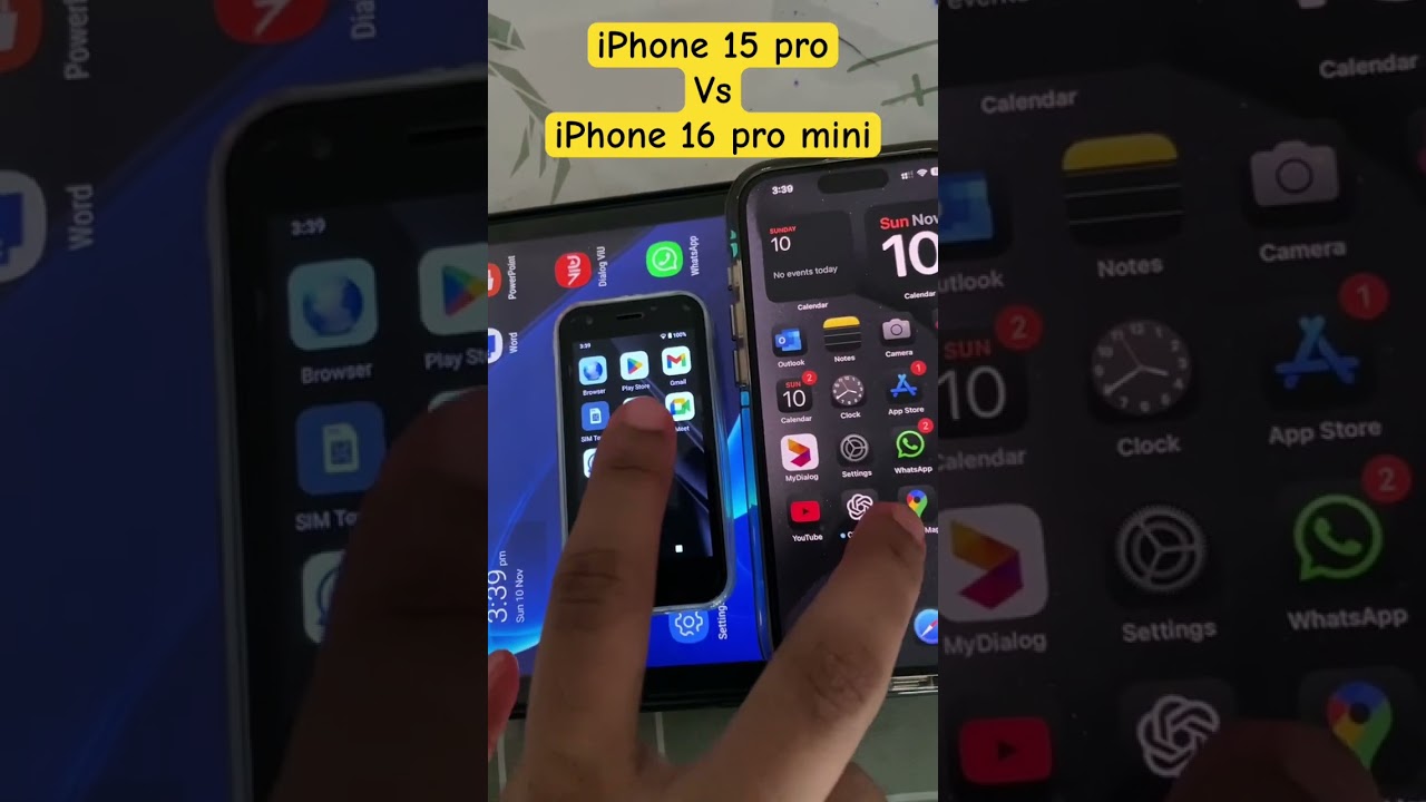 iPhone 15 pro vs iPhone 16 pro mini speed test - SOYES XS16