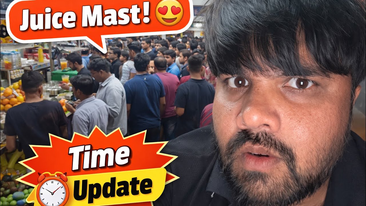 👉 Juice peene ke baad reaction 😱 Shop timing + crowd vlog