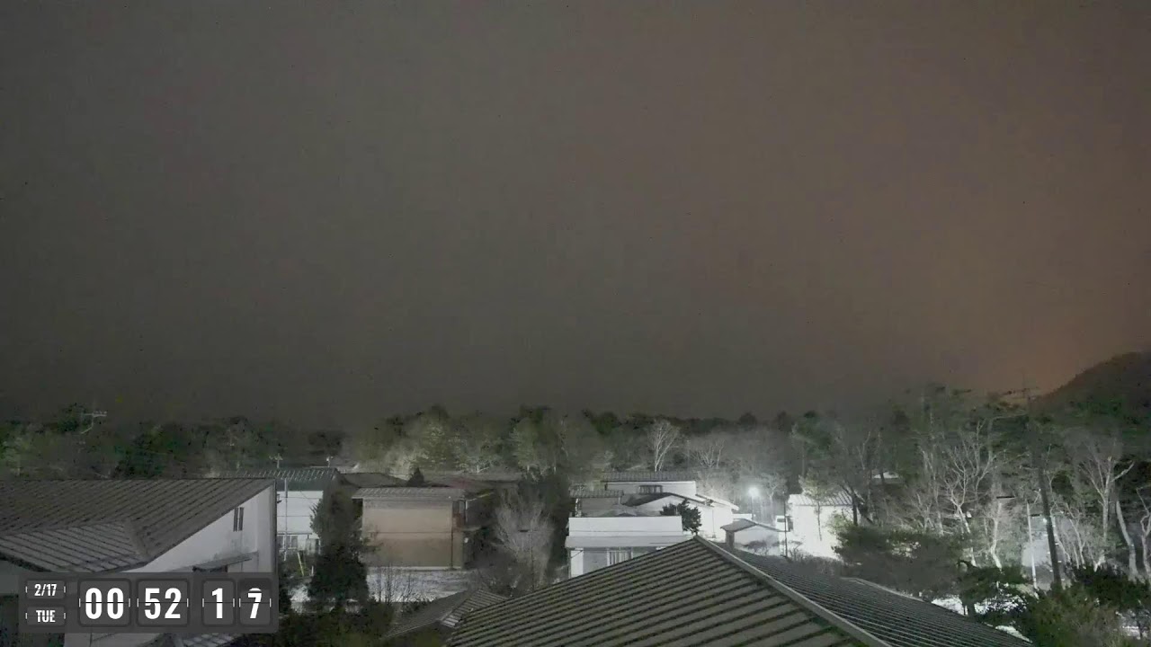 流星の富士山ライブカメラで星空観察！Meteor starry night Mount fuji live camera!
