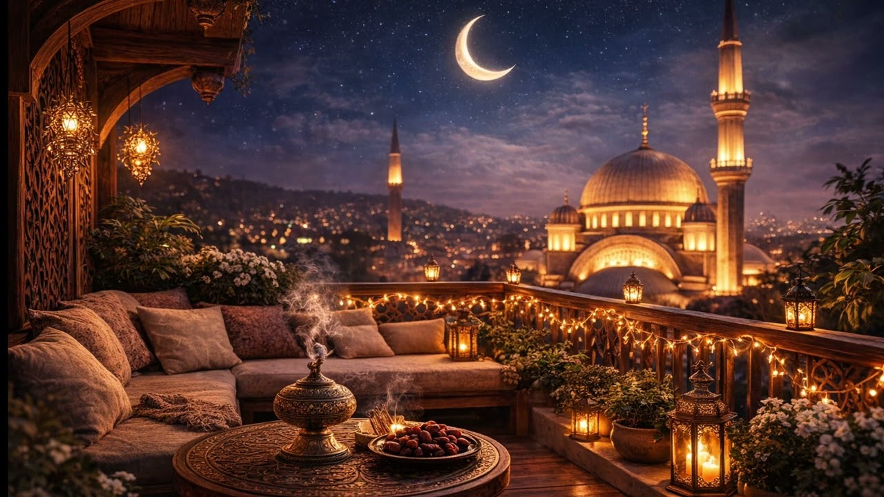Ramadan Kareem 4K 🌙✨ 3 Hours Relaxing Islamic Ambience | خلفيات رمضان | أجواء روحانية هادئة