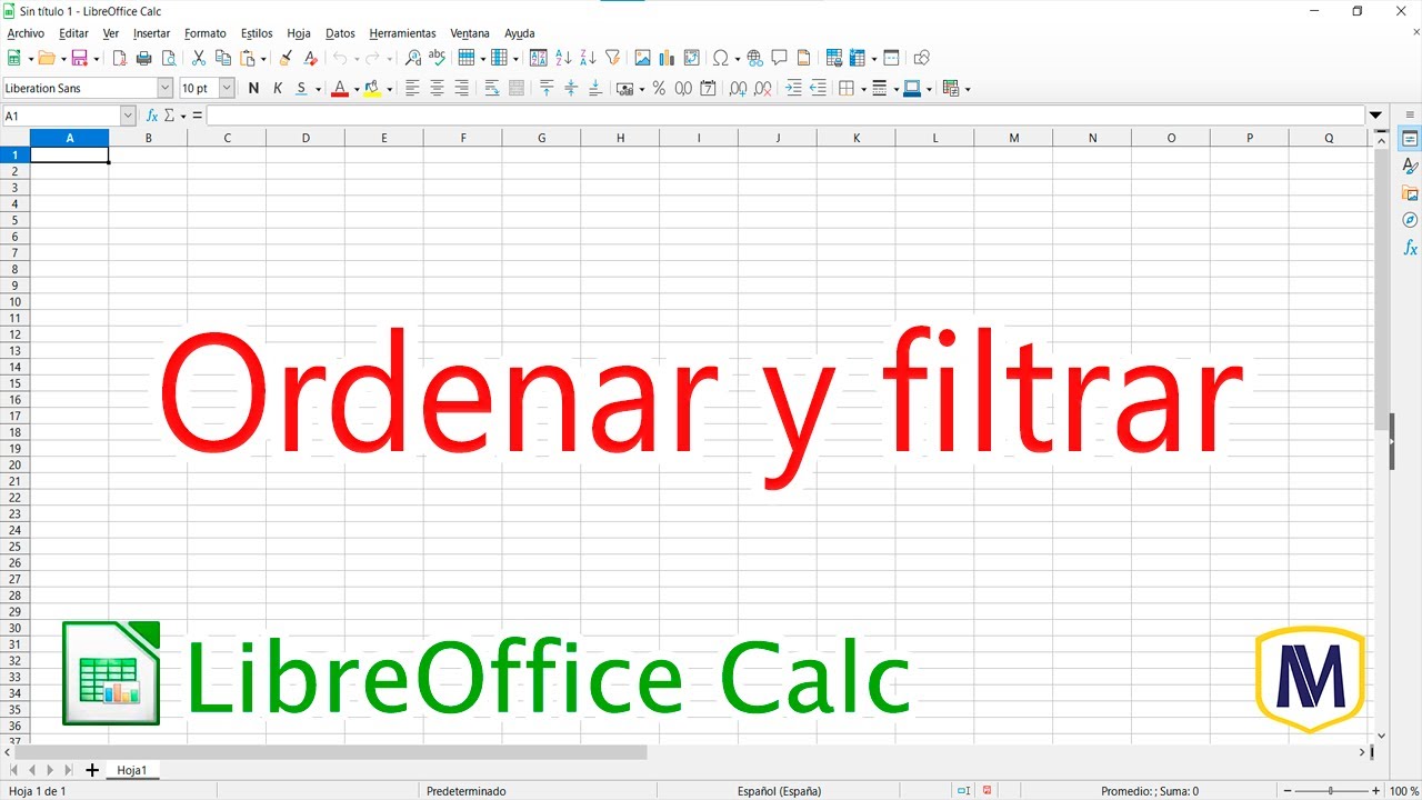 Ordenar y filtrar – LibreOffice Calc (curso en línea)