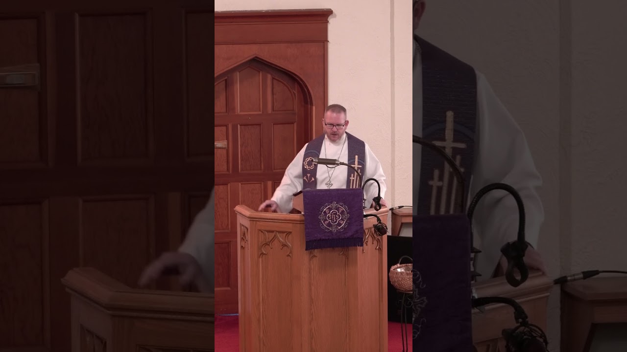 Sermon opening, Lent 1, Feb. 22, 2026, with Rev. Warner, at Immanuel Lutheran Church, Everett, WA
