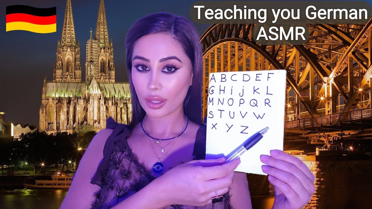 🇩🇪Teaching you German●ASMR●deutsch●Soft-spoken