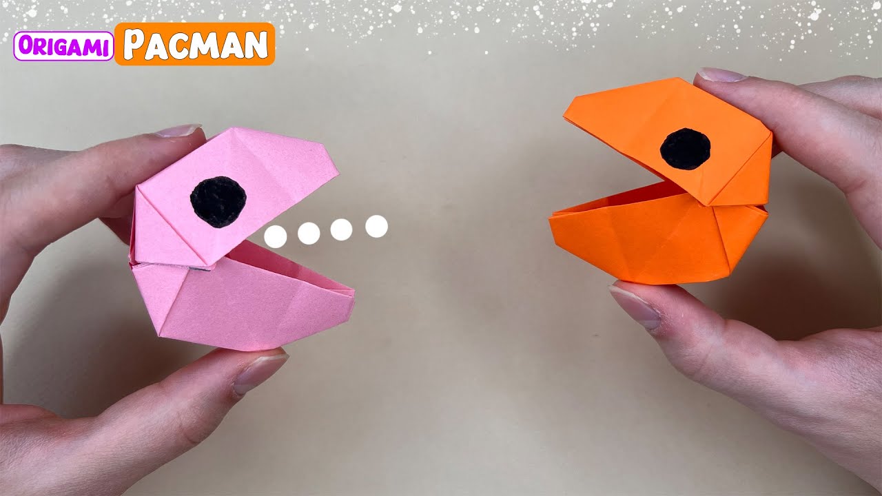 Origami Pacman Toy - Paper Pacman