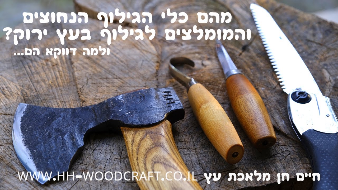 כלי הגילוף הנחוצים והמומלצים לגילוף בעץ ירוק