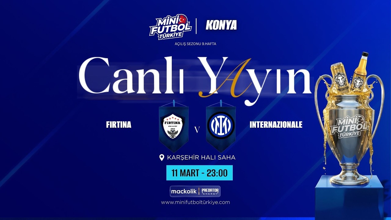mini futbol konya acılıs sezonu FIRTINA VS İNTERNAZİONAL