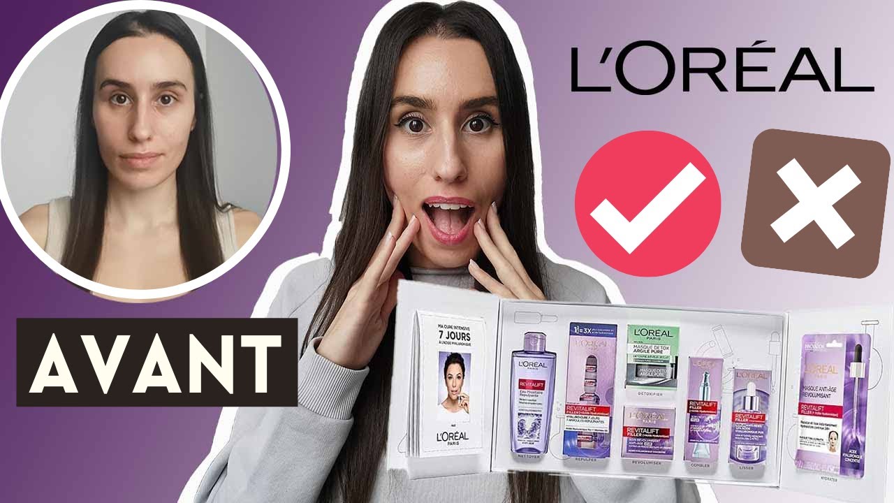 JE TESTE LE COFFRET DETOX ANTI RIDES À L'ACIDE HYALURONIQUE DE L'ORÉAL