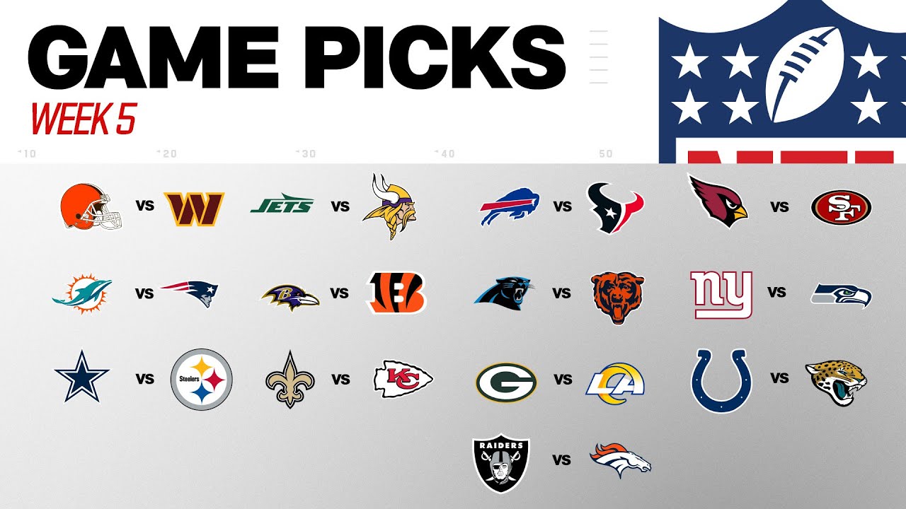 Week 5 Game Picks!