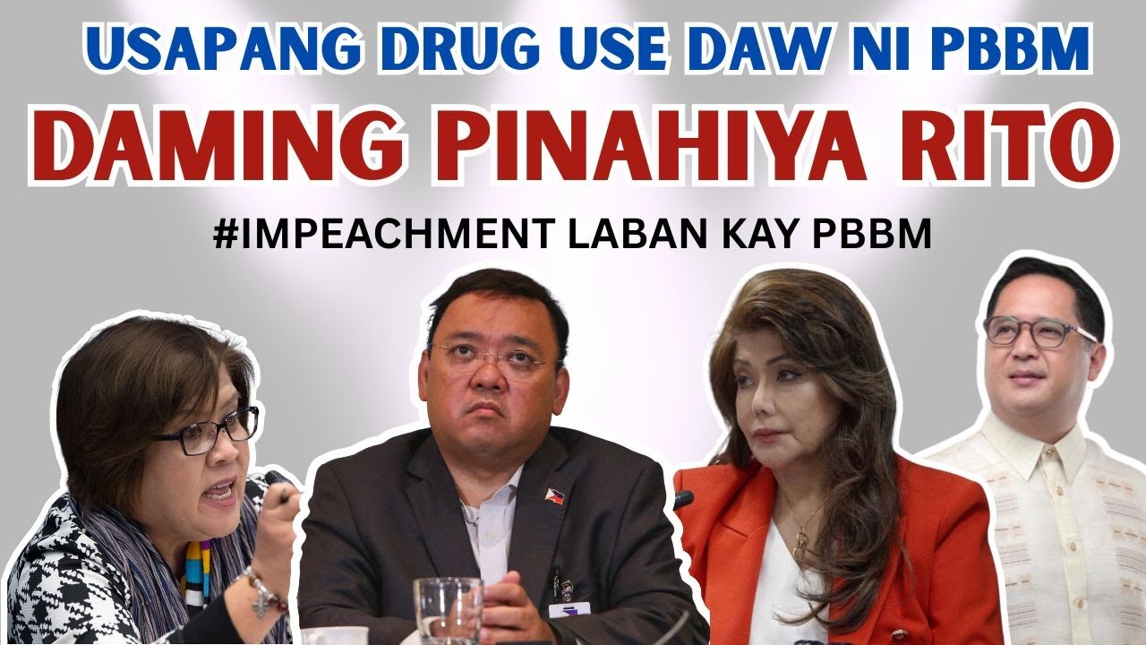 USAPANG DRUG USE DAW NI PBBM, DAMING IPINAHIYA RITO