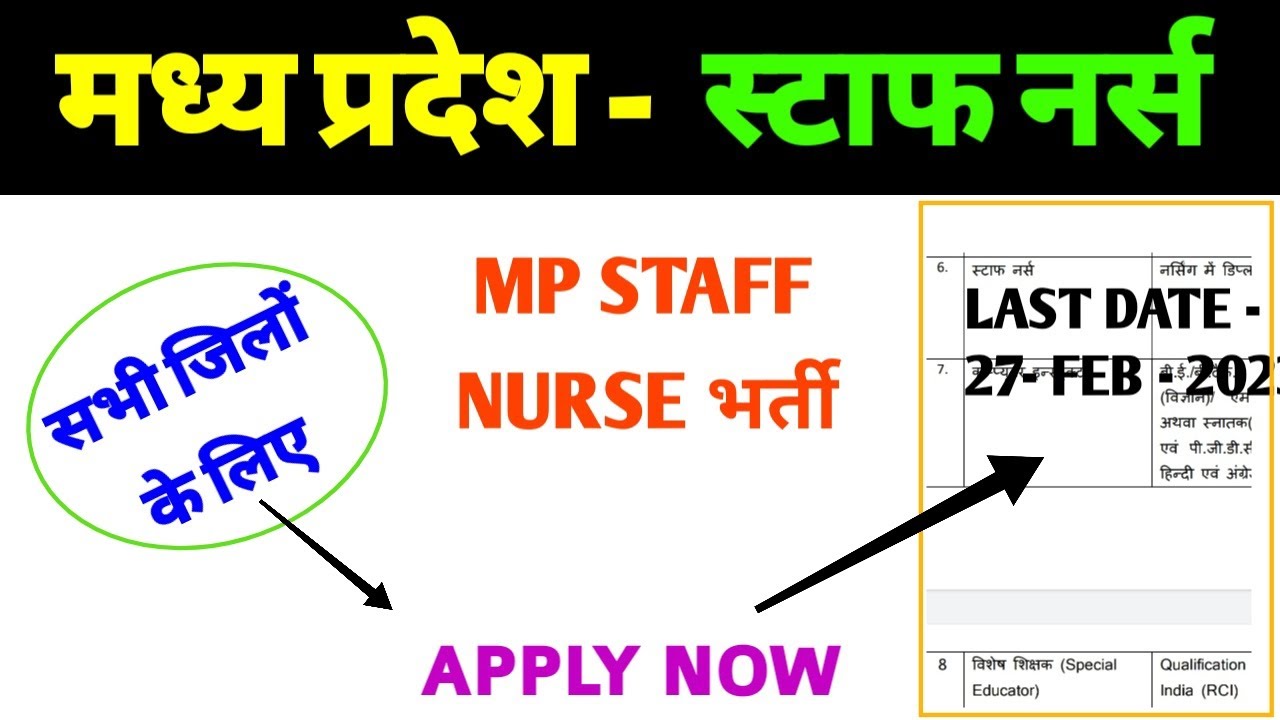 MP STAFF NURSE VACANCY 2023 - MP KVS VACANCY REWA -ALL INDIA APPLY- MP GOVT JOBS - PGT TGT PRT