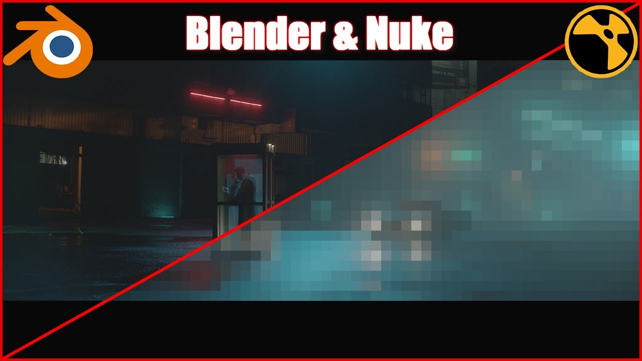 3D Set Extension in Blender and Nuke | Nuke Compositing | #blender #nuke #compositing #cg #vfx