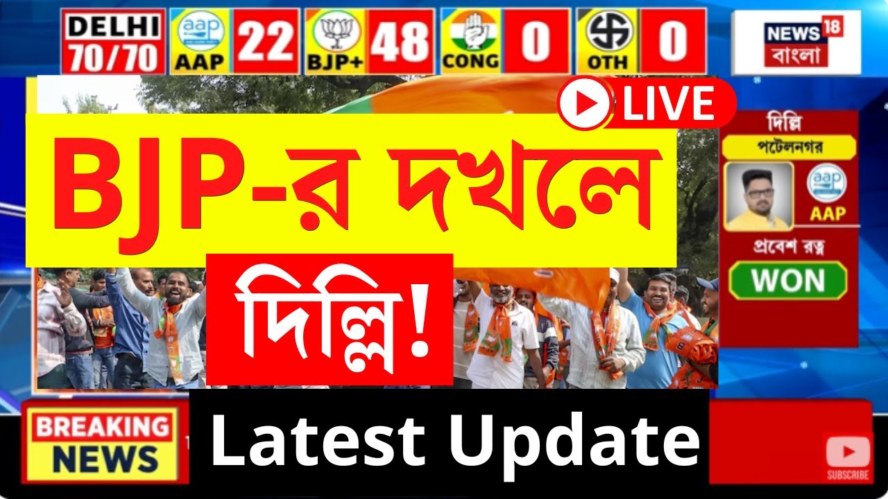 Delhi Election Results LIVE | দিল্লির মসনদে  BJP  | AAP | Congress | Bangla News
