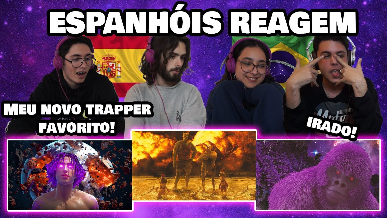 ESPANHÓIS REAGEM A MATUÊ (777-666, É Sal, Gorilla Roxo) (vídeo cortado)