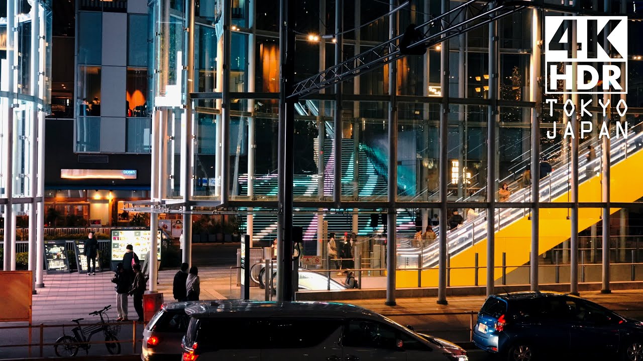 Walking at Dusk in Tokyo from Hiroo to Shibuya 4K HDR（Relaxing Ambient Sounds in Japan）