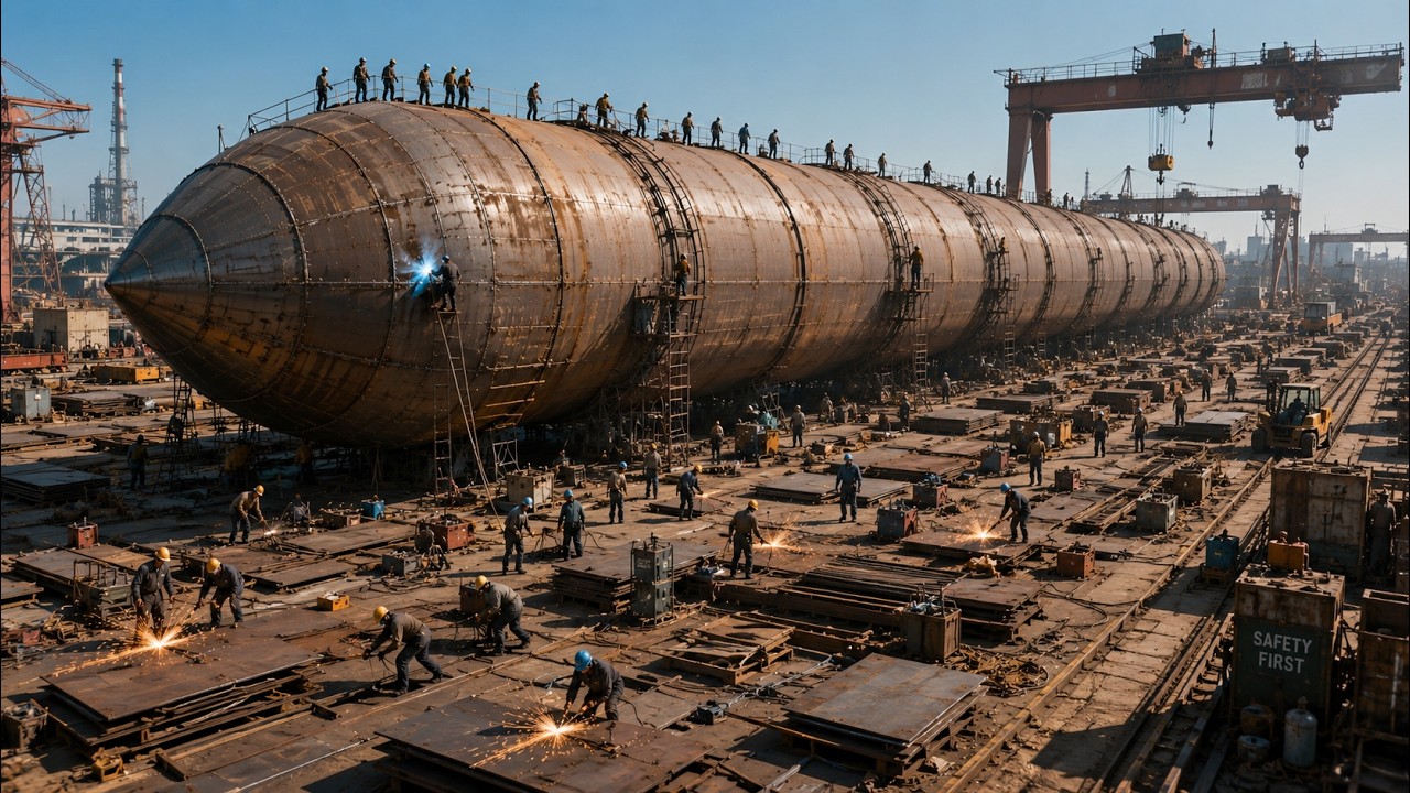 Giant Silo Storage Tank: Built from Metal Sheets Start to Finish  @pkmechanics 