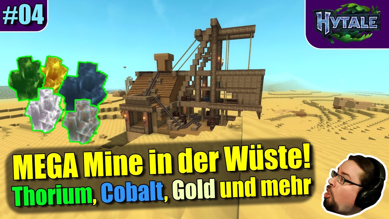 Hytale | MEGA Mine in der Wüste! Thorium, Cobalt, Gold und mehr | #04