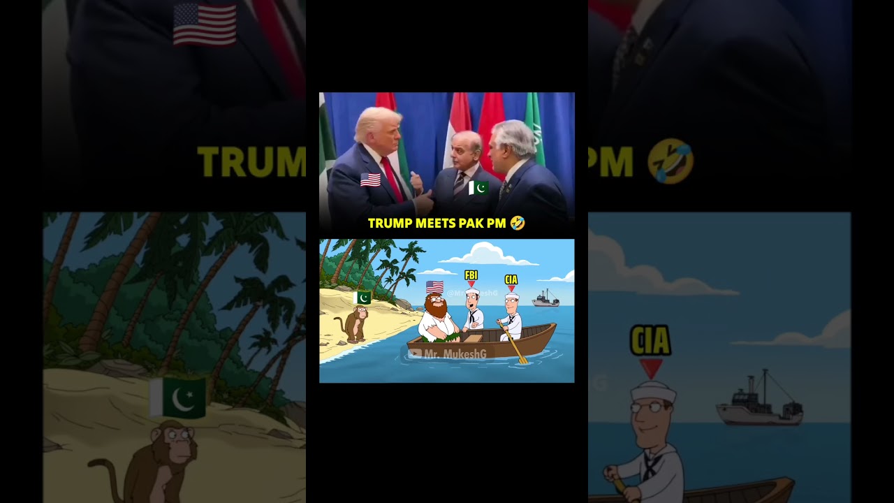 Trump Meets Pakistan PM Shehbaz Sharif 🤣🇺🇲🇵🇰 Funny Meme