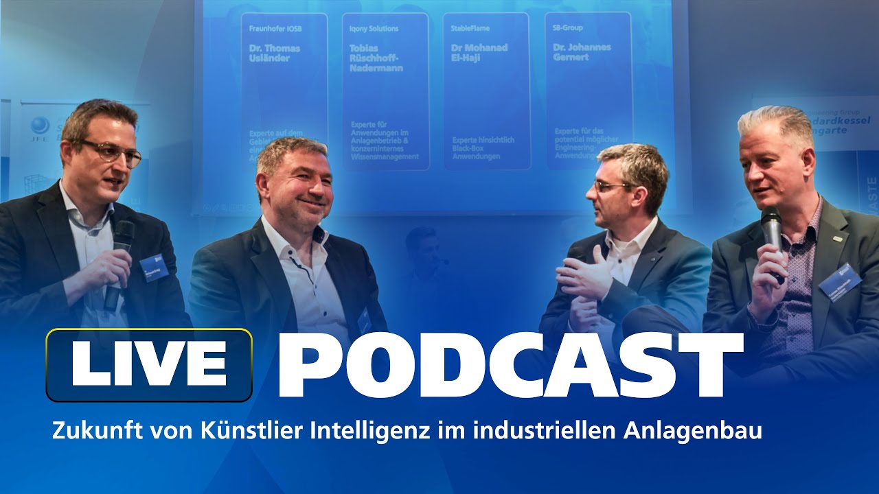 Die Zukunft von Künstlicher Intelligenz im Industrie Anlagenbau | SBG Fachseminar | Live Podcast