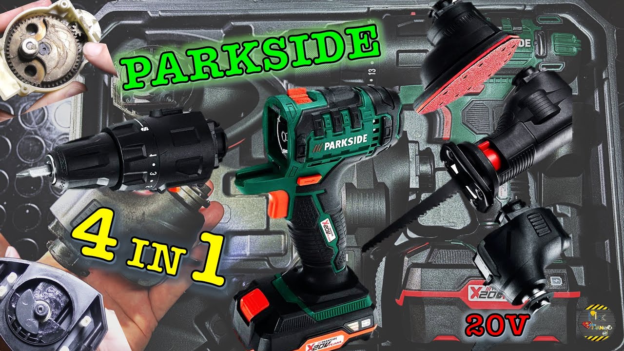PARKSIDE MULTIFUNZIONE 4 IN 1 smontaggio manutenzione test e recensione Lidl