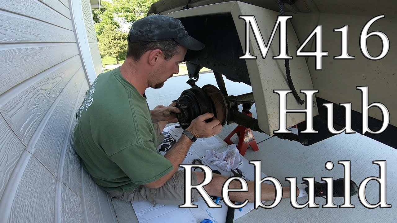I bought a M416 trailer!!  Let's service the hubs!