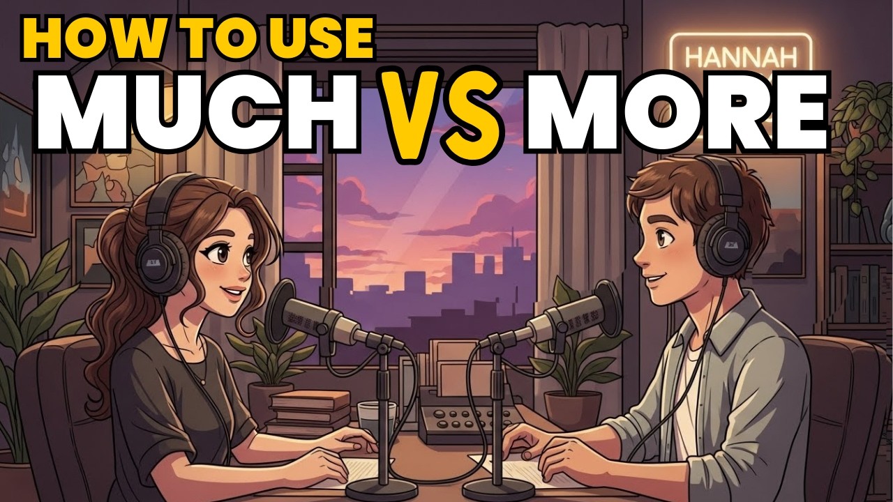 Learn English with Real Conversations Podcast | How to Use MUCH & MORE in English