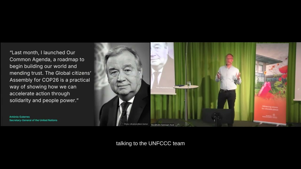 Stockholm Seminars: The potential of the new Global Citizens' Assembly