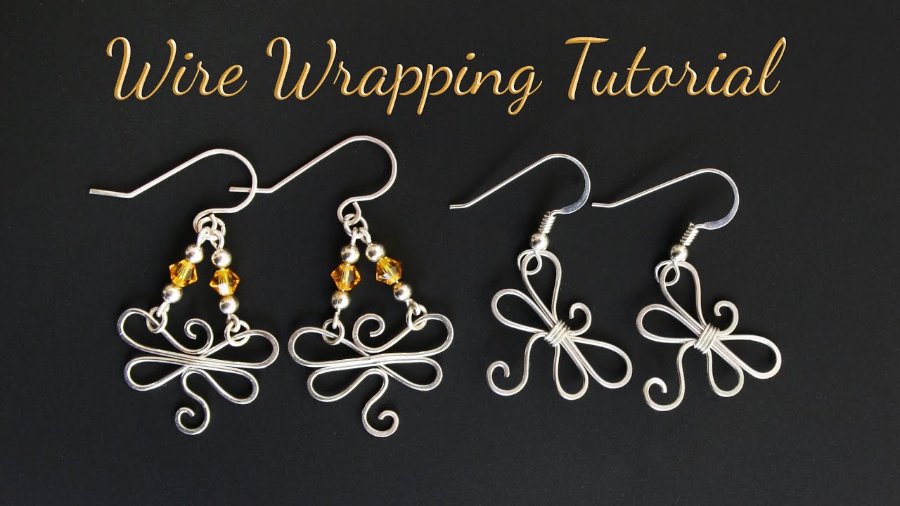 Wire Wrapped Dragonfly Charm / Earrings Tutorial - Spring & Summer DIY Jewelry