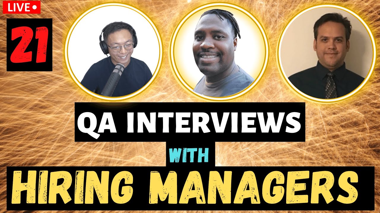 Mock Interviews with Hiring Managers - How to move into QA Managment.