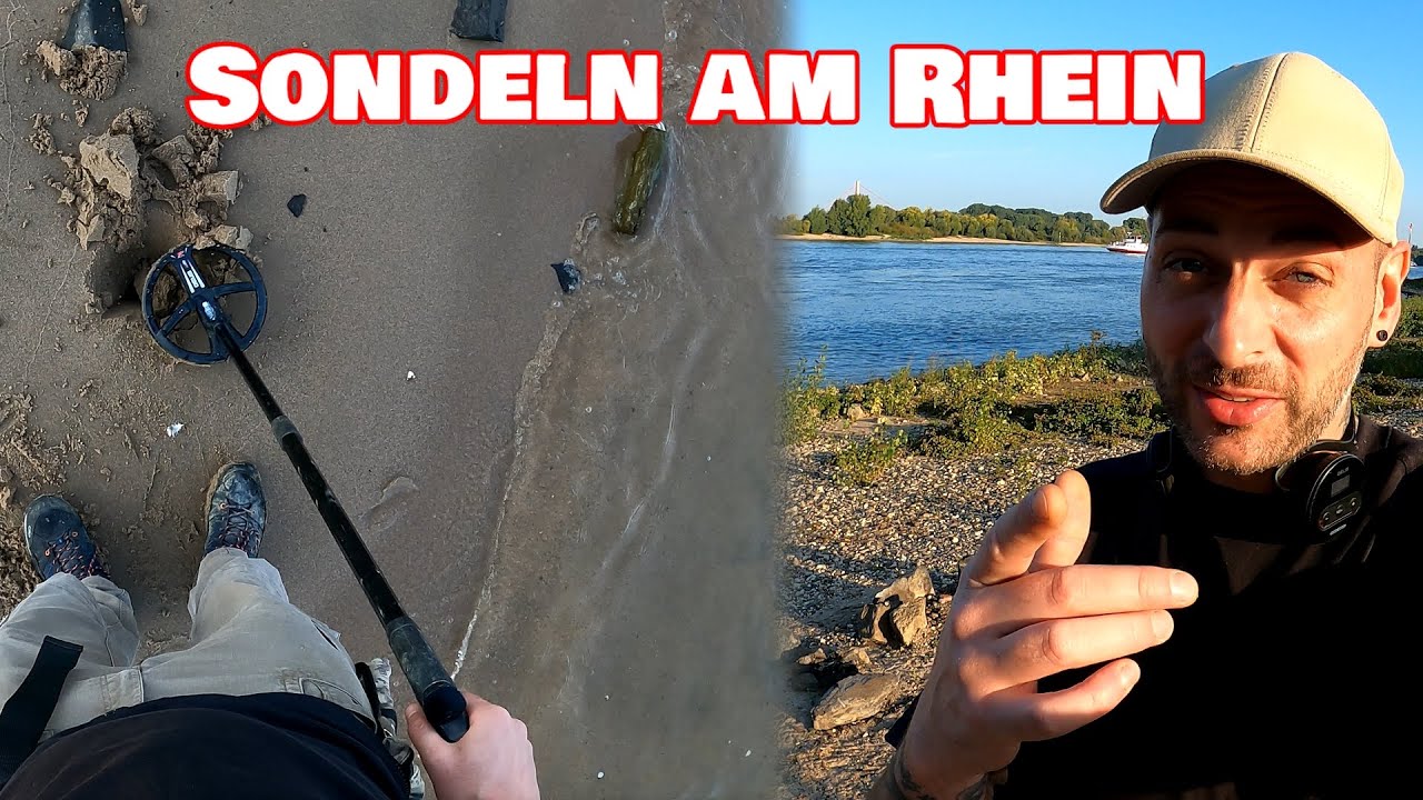 Schatzsuche am Rhein mit den #metaldetector .. Luxus Uhr gefunden !? #sondeln #metaldetecting