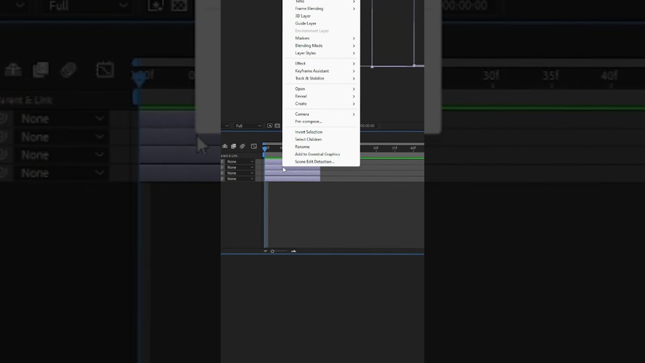 Как автоматически выравнивать клипы в After Effects