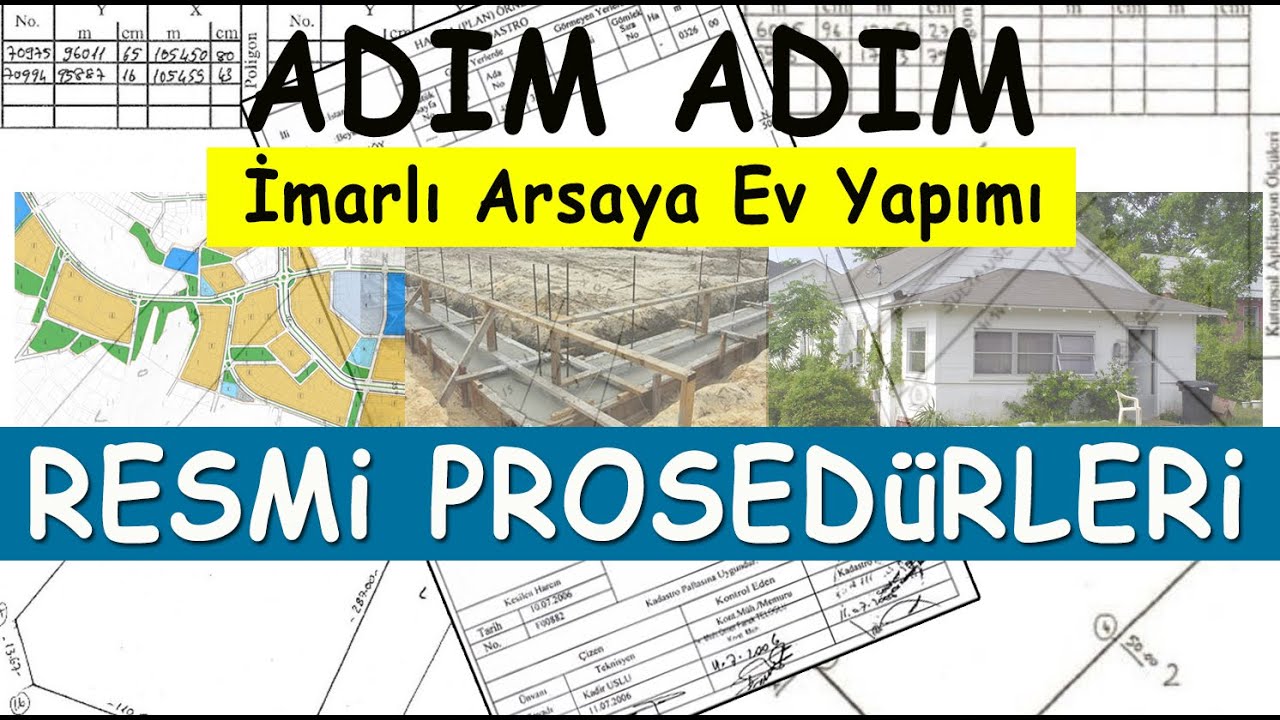 İmarlı arsa &uuml;zerine ev yapımı i&ccedil;in gerekli resmi prosed&uuml;rler nelerdir?