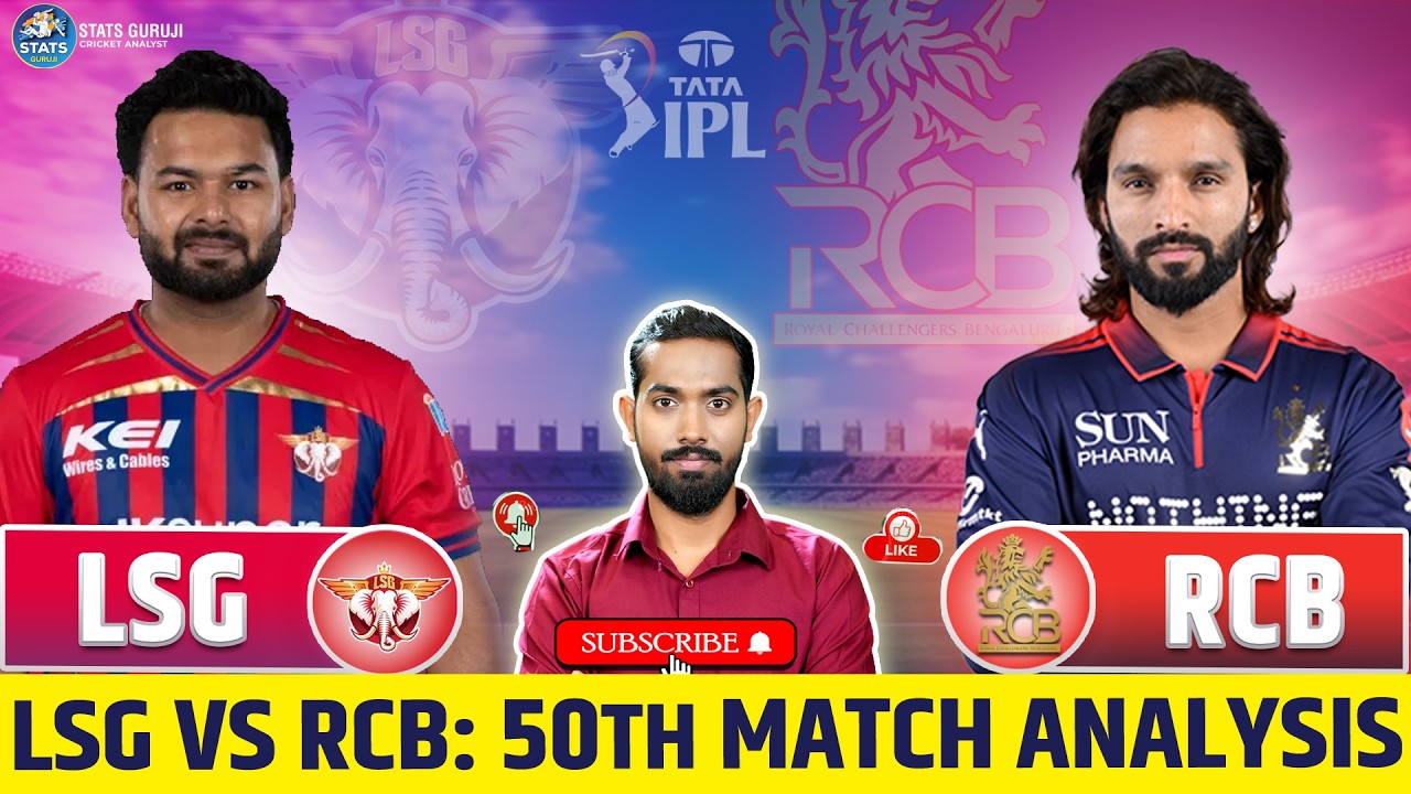 LSG vs RCB Preview, LSG vs RCB Playing 11, LSG vs RCB Stats, Prediction & Pitch Report 50th Match