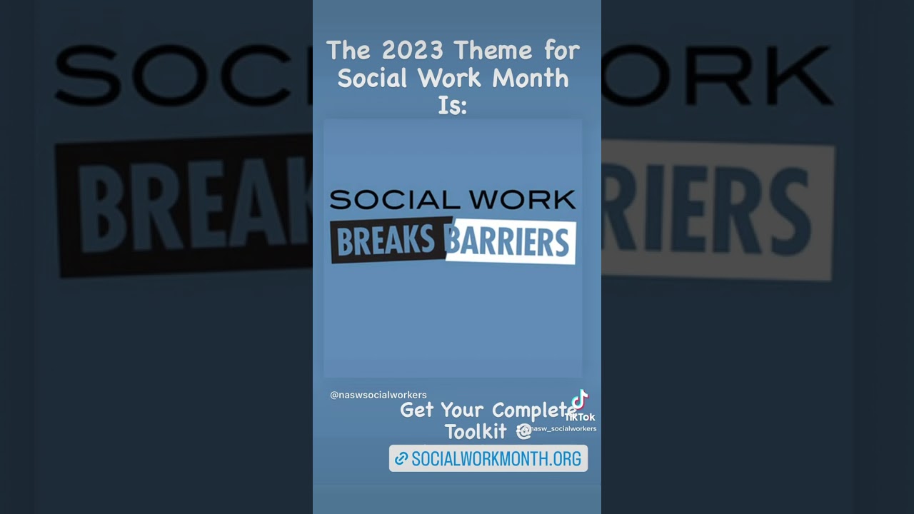 Social Work Month 2023 theme: Social Work Breaks Barriers #shorts
